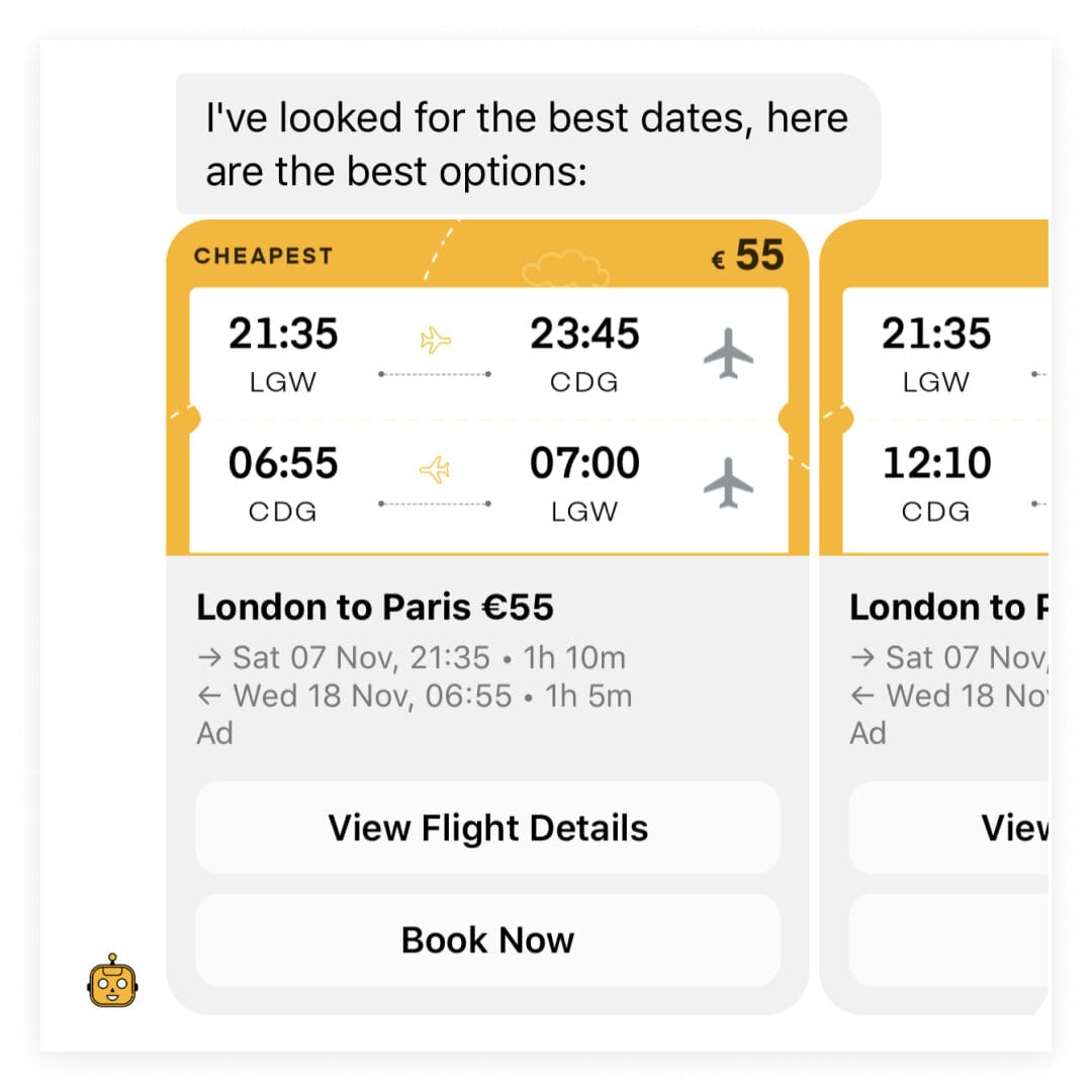 eddy travels ai powered flights chatbot 21820937066