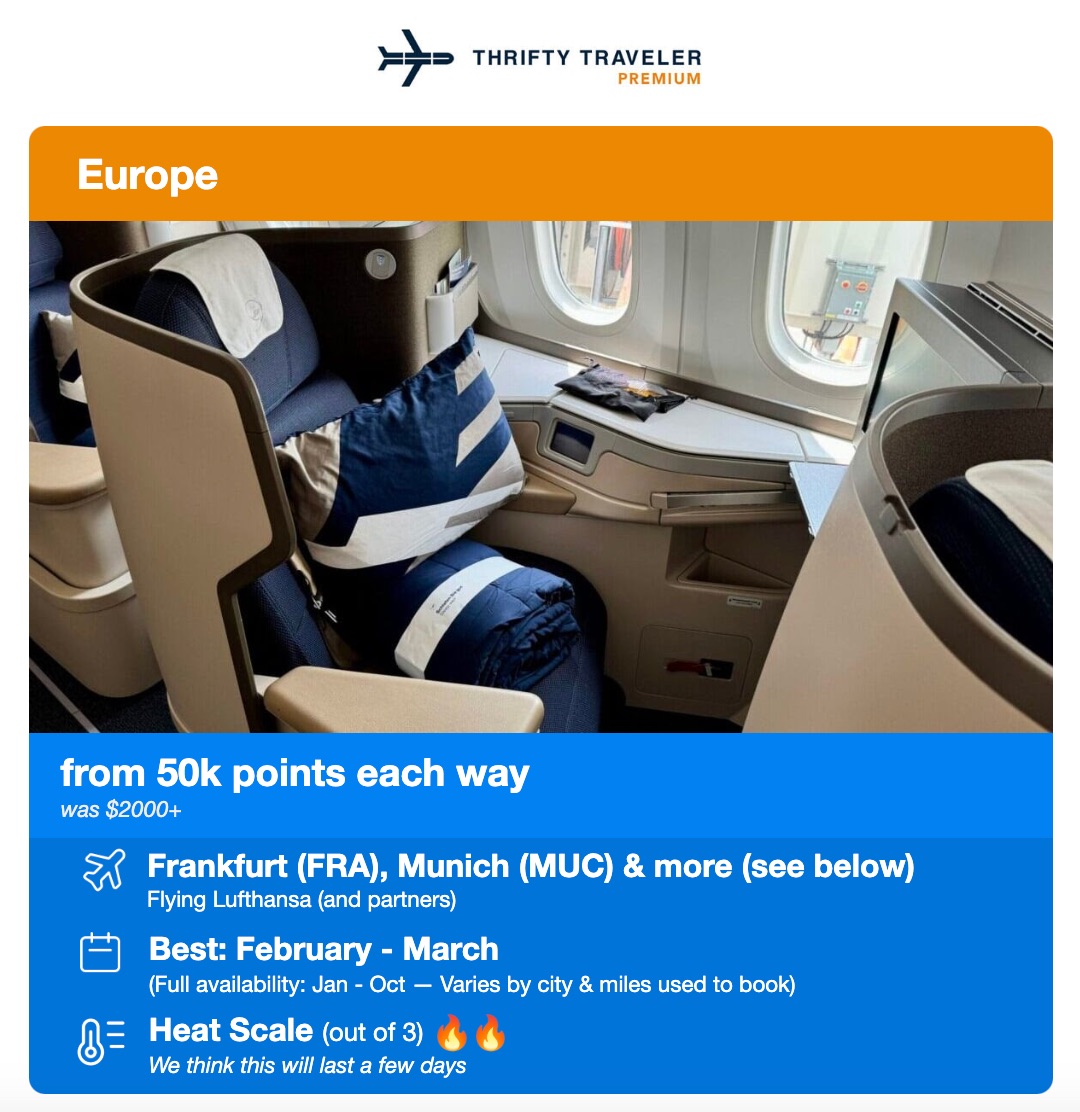 lufthansa biz class alert668749677