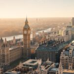 The top view of London
