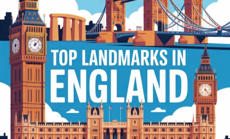 Top landmarks in England